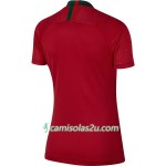 Camisolas de Futebol Portugal Mulher Equipamento Principal Copa do Mundo 2018 Manga Curta